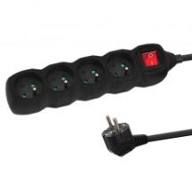 ESPERANZA POWER STRIP 4-SOCKET 3M SWITCH BLACK ELK213K