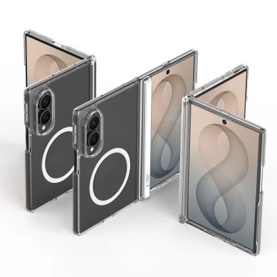 3. Tech-Protect MagPeak MagSafe Case for Samsung Galaxy Z Fold 8 – transparent