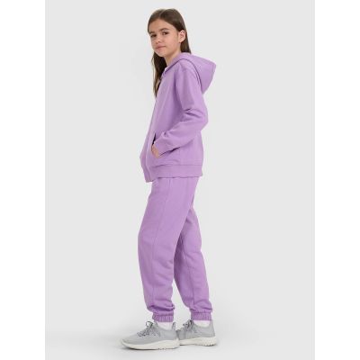 3. Girls' jogger sweatpants 4F 4FJRAW25TTROF1616-51S