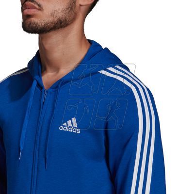 5. adidas Essentials French Terry 3-Stripes Full-Zip Hoodie M HE4427