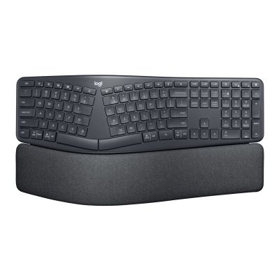 8. Logitech ERGO K860 for Business Keyboard Office Bluetooth German Graphite