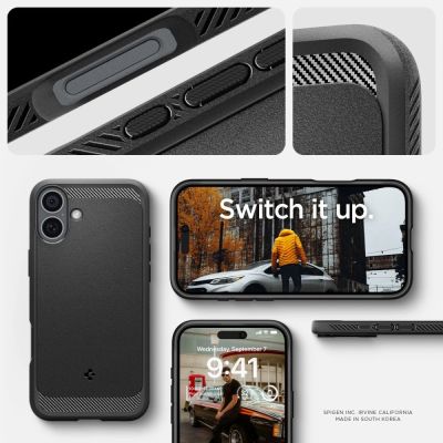 3. Spigen Rugged Armor MagSafe case for iPhone 16 - black