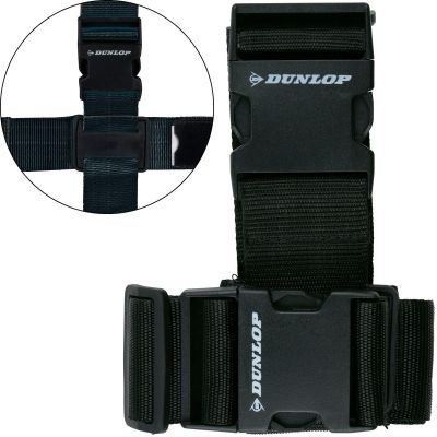 16. UNIVERSAL LUGGAGE SECURITY BELT 230x5CM SET OF 2 DUNLOP BLACK