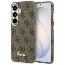 Guess 4G Script MagSafe Case for Samsung Galaxy S26 - Brown