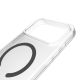 7. Puro Lite Mag TPU+PC Case Compatible with MagSafe for iPhone 17 Pro - Transparent with Gray Ring