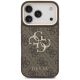 3. Guess 4G Big 4G Classic Logo Big Strap Metal Buttons Case for iPhone 17 Pro - Brown