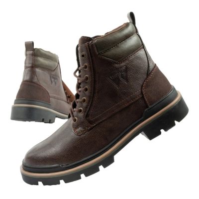 Wrangler Nevada men's boots Chelsea boots elegant fashionable dark brown
