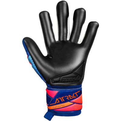 3. Reusch Attrakt Infinity Evolution NC Junior Goalkeeper Gloves Blue-Black 5672725 4127