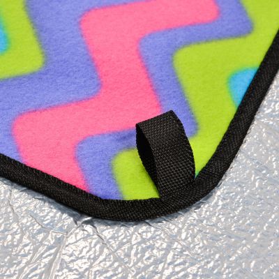 19. METEOR PICNIC BLANKET 200x200 cm XXL zigzags multicolor