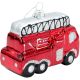 4. Glass Christmas Bauble in the Shape of a Fire Truck SASKA GIFT & DECOR