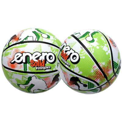 13. ENERO SOLID BASKETBALL SIZE 7 GREEN AND WHITE