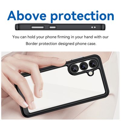 4. Outer Space Case for Samsung Galaxy S25 Edge Cover with Flexible Frame - Black