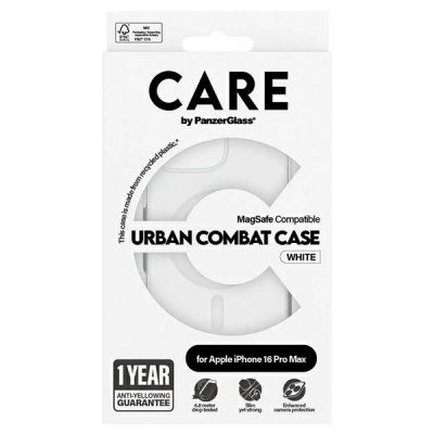 4. CARE by PanzerGlass Flagship Case iPhone 16 Pro Max 6.9" white/white MagSafe 1340