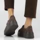 7. Women's brown leather platform shoes Filippo 6246