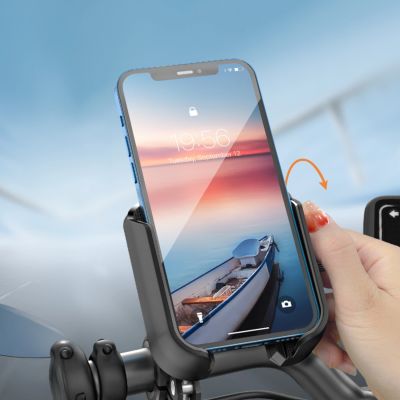 4. Joyroom JR-ZS431 phone holder for bike, motorcycle, scooter - black