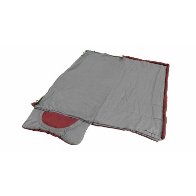 6. Outwell Contour Junior Sleeping Bag (140 cm) - red/grey