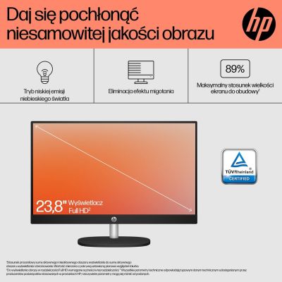 33. HPAiO 24-cr0312nw Ryzen 5 7520 23.8" FHD IPS 250nits AG 16GB DDR5 SSD512 Radeon 610M Cam720p kB+Mouse Win11 Shell White 2Y