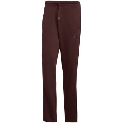 8. Men's adidas Essentials 3-Stripes Fleece Pants Brown JX0713