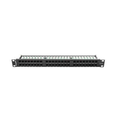 Patch panel Lanberg PPU6-1048-B (1U; cat. 6; 48xRJ-45)