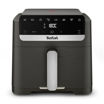 Tefal Easy Fry Mega Compact EY866HE1 fryer Single 7.5 l Standalone Hot Air Fryer Black, Silver