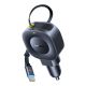 Baseus PrimeTrip VR2 45W + 45W Car Charger with Retractable USB-C Cable - Black