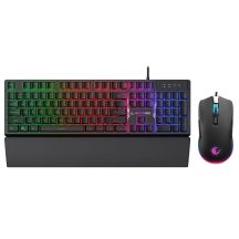 RAMPAGE FORTUNA GAMING SET WITH KEYBOARD, MOUSE PAD AND MOUSE 12800 DPI BLK