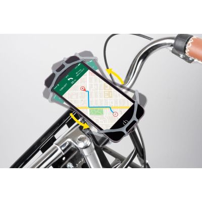 17. DUNLOP SILICONE BIKE PHONE HOLDER 360 ROTATING BLACK
