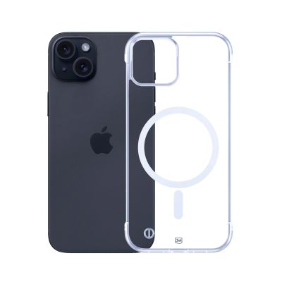 8. 3mk Just20g MagCase for iPhone 15 Plus - transparent