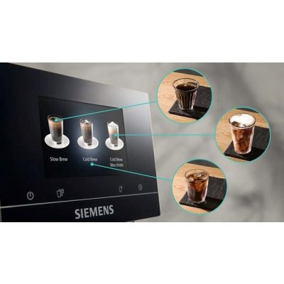 12. Siemens TP715R07 EQ700 espresso machine (black; 19 bar)