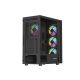 19. NATEC GENESIS DIAXID 605 ARGB MIDI TOWER USB-C GAMING CASE WITH WINDOW BLACK