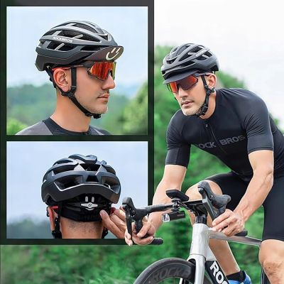 6. Rockbros 18230005001 cycling cap with peak - black