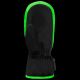 6. REUSCH Ben Mitten children's winter gloves made of artificial leather, insulated, waterproof, black and green (62/85/408/7716)
