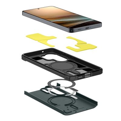 5. Spigen Tough Armor Mag MagSafe Case for Samsung Galaxy S26 Ultra - Green