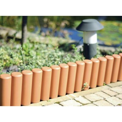 5. GARDEN PALISADE LAWN EDGE 270CM IPAL 5 TERRACOTTA