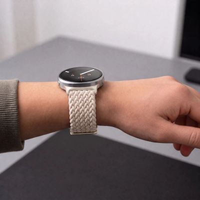 4. Tech-Protect NylonMag Strap for Samsung Galaxy Watch 40/44/46 mm - Beige