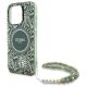 5. Guess IML Flowers Allover Electro With Pearl Strap MagSafe case for iPhone 16 Pro Max - green