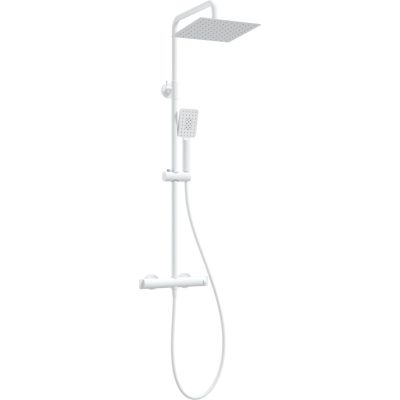 Rain shower with thermostatic shower tap