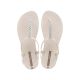 6. Ipanema Sandal Class women's beige flip-flop sandals with rhinestones