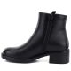 3. Black Sergio Leone women's leather block ankle boots