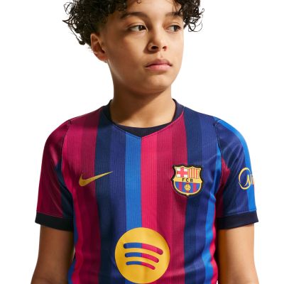 6. Nike FC Barcelona 2026/27 Stadium Home Kids' Jersey Burgundy Blue II1624 683