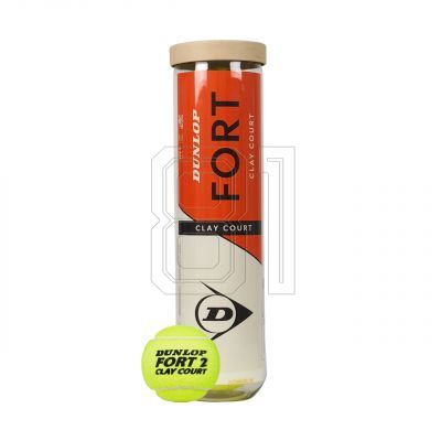 3. Dunlop Fort Clay Court Tennis Balls 4 pcs 601613