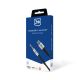 4. 3mk AUX minijack 3.5 mm / USB-C cable - silver