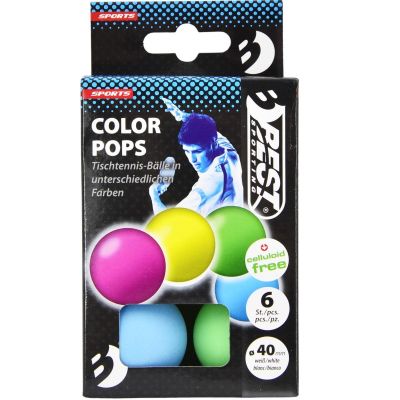 15. COLORFUL TABLE TENNIS BALLS 6 PCS BEST SPORTING