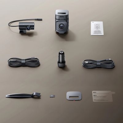 9. Baseus PrimeTrip VD1 Pro Car DVR 4K+1080p with Battery - Black