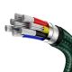 7. Baseus Cafule Series Metal Data USB-C / USB-C PD QC SCP 100W 5A 2 m cable - green