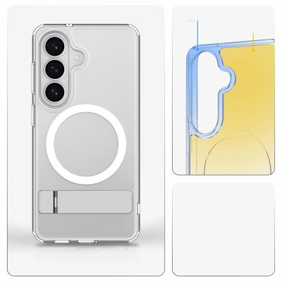 13. Spigen Ultra Hybrid S Mag MagSafe Case for Samsung Galaxy S26 - Clear and White