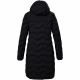 2. Killtec KOW 9 women's technical parka, quilted, hooded, zippered, waterproof, black (41806/200)