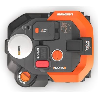 5. WORX WR308E Lawnmower Robot Battery Black, Orange