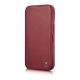 7. iCarer CE Premium Leather Folio Case iPhone 14 Pro Max Magnetic Flip Cover MagSafe Red (WMI14220716-RD)
