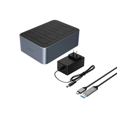 2. Orico 6646C3-C 4-Drive Docking Station with Offline Clone Function 2.5"/3.5" SATA HDD/SSD - Gray